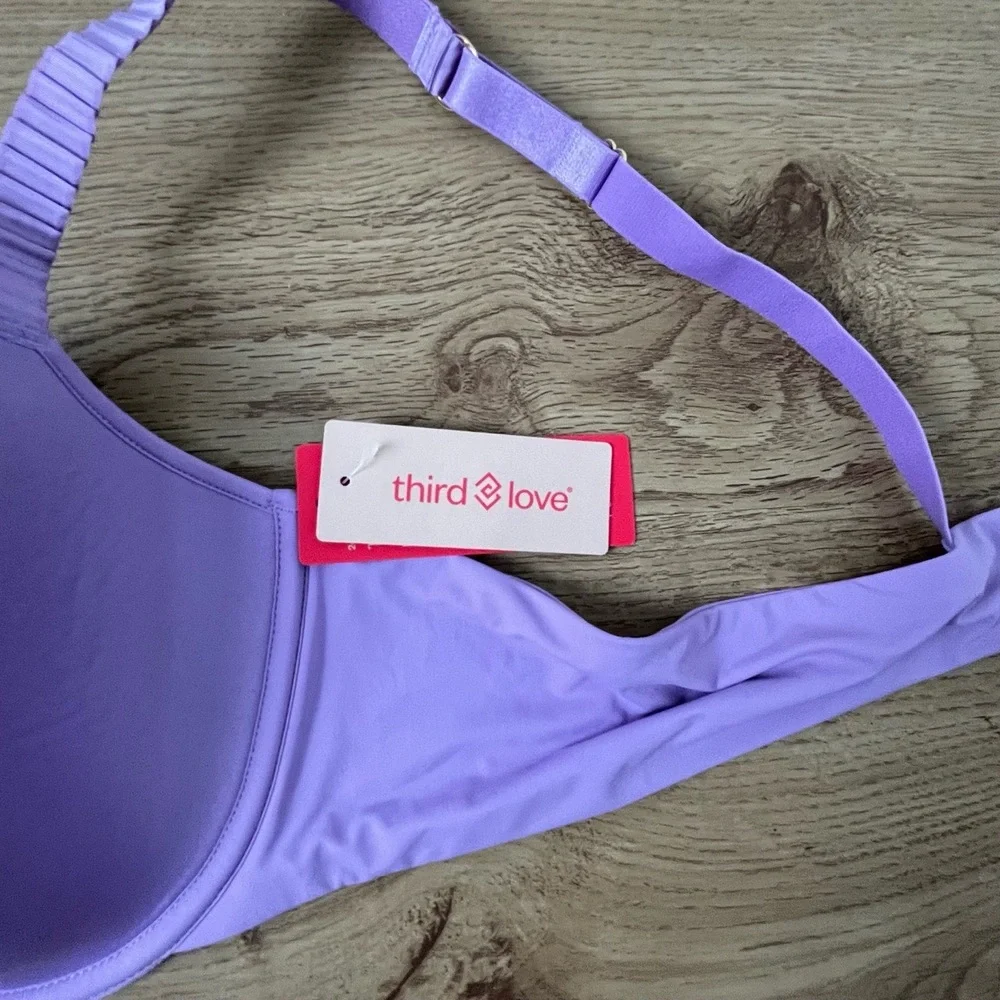 NWT Third Love 24/7 Classic Tshirt Bra‎ Purple Padded Underwire 42B
